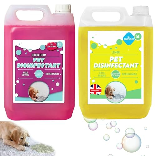 General Use Effective 5L Lemon Or Bubble Gum Pet Disinfectant Safe To Use On All Surfaces (Bubble Gum, 1 x 5 Litre)