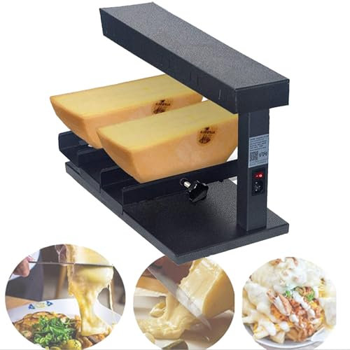 Hydravex Machine à Fromage électrique Commerciale pour raclette, 650 W, Appareil de Chauffage Rapide pour Fromage de Restaurant, 608 ℉, avec Angle réglable