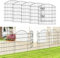 Thealyn Clôture de jardin 4 panneaux + 1 portail, clôture extérieure en métal antirouille pour chien, animal domestique, clôture de jardin pour cour, terrasse, parterre de fleurs (81 cm H x 71 cm L