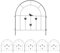Outsunny Gartenzaun Zaun Stahl 300 cm x 70 cm hoch Dekorativer Gitterzaun Set Zaunelemente Hundezaun Oberbogen Zaun für Hunde Landschaftszaun für Garten Blumenbeete Tierbarriere Außenbereich Schwarz