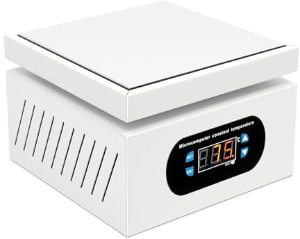 Lötstation Heizplatte - 500W Elektrische Vorwärmstation mit LED-Anzeige & Mikrocomputer | Schweißstatio Rework Heater für SMD-Löten bis 400 ℃ - Heizplatte für Reparaturarbeiten (150 x 150mm)
