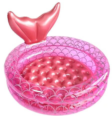 Piscina Gonfiabile Bambini, 90 cm Piscinette Giocattoli di Estivi, Rosa Piscina da Esterno Piccola, Piscinetta Gonfiabile Bambini per Giardino Esterno Interno
