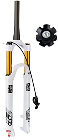 26/27,5/29 Luftgabel Reise 130 mm Mountainbike Federgabel Rückprallverstellung 1-1/8 Zoll gerade/konisch zulaufende Vordergabel manuell/Fernschloss QR 9 mm