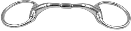 Equine Smile ErgoBit ES0119 Mors à tête d'olive en acier inoxydable Diamètre de l'anneau 70 mm Épaisseur 18 mm (13,5 cm)