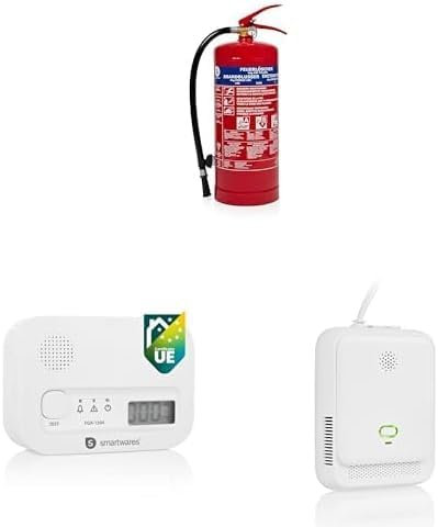 Kit di sicurezza Smartwares - rilevatore di CO, rilevatore di gas ed estintore