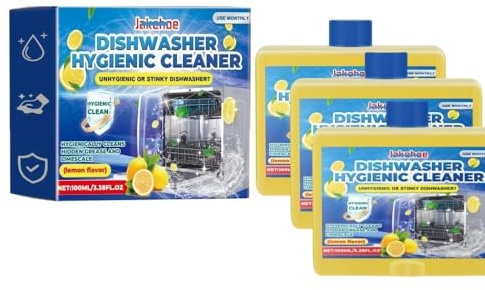1 pièce - 3 pièces - Nettoyant et détartrant for lave-vaisselle de 100 ml - Parfum citron, élimine le calcaire et la graisse, sans danger for la vaisselle, formule écologique, compatible avec Jakehoe(