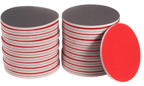 QUARKZMAN Schleifschwamm, Körnung 600, 125 mm, Klett-Schwamm-Schleifpapier, Nass und Trocken, für Auto, Holz, Trockenbau, Metall, 40 Stück