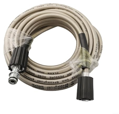 Tubo flessibile di prolunga di ricambio per idropulitrice ad alta pressione, 10 m, con attacco femmina M22, per lavaggio auto e giardino
