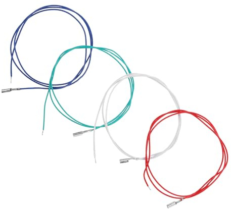 TOGEVAL Cavi di Collegamento per Testina Fonografica Stereo 4 Pezzi Fili per Giradischi e Fonografo Trasmissione Audio Stabile Accessori di Ricambio Facili da Sostituire per Fonografi e