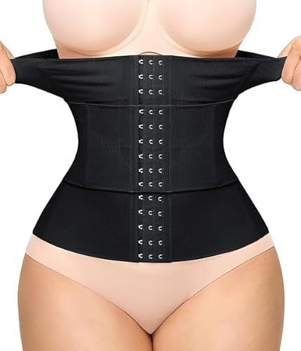 KUMAYES Korsett Damen Bauchweg Waist Trainer Corset Shapewear Corsage Body | Stark formendes Korsett mit Segmentierung Bauchkontrolle, Haltung, Sanduhrfigur für Sport, Alltag und nach Geburt