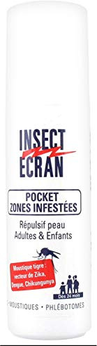 Insect Ecran Zones Infestées Répulsif Peau Adultes & Enfants Pocket 50 ml