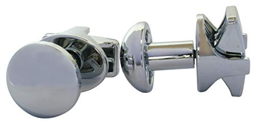 SOMATHERM FOR YOU, Lot de 2 patères O chromées à visser pour sèche-serviette à tube rond - Fixation facile, design élégant, idéal pour optimiser votre espace de salle de bain | Optimisez votre sèche-serviette avec ces patères amovibles, faciles à visser et au design sobre.