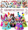 Kit d'activités pour chapeaux de fête - Bricolage avec pompons et autocollants. Accessoires de jeu de fête amusant, décoration à la main pour les enfants, anniversaires, Noël, Nouvel An