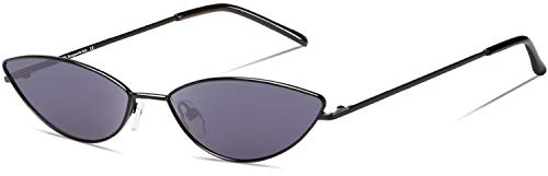 DUCO Vintage Sonnenbrille für Damen Retro gotisch Polarisierte Sonnenbrille UV400 Schutz Sonnenbrillen Leichtgewicht Hippie Metall Rahmen W019