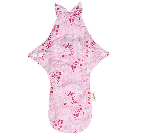 Damenbinden, 3 Arten 280 mm Waschbares Menstruationskissen aus Bio-Baumwolle Tag & Nacht Slipeinlage Damenbinde Eingebautes Netzinnengewebe(#23)