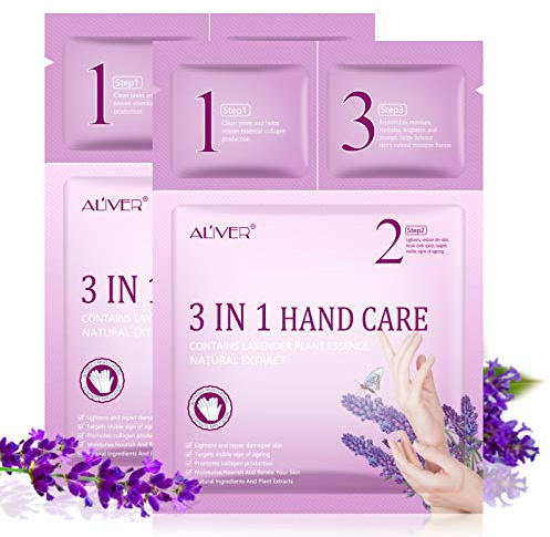 2 Paare 3 IN 1 Handpflege-Maske, Hände Feuchtigkeitsspendende Handschuhe, Handcreme, Handhautreparatur-Erneuerungsmaske für trockene, alternde, rissige Hände