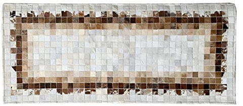 QHF Guardarropa Alfombra de Piel de Animal Antideslizante, Entrada de Pasillo Alfombra de área de Cuero Genuino de Ocio, Accesorios de Dormitorio