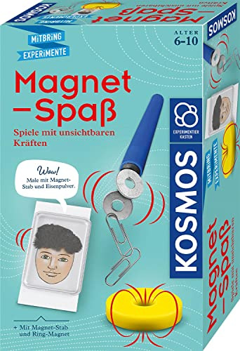 KOSMOS Magnet-Spaß, mit Magnet-Stab und Ringmagnet | Mit spannenden Experimenten spielerisch Magnetismus entdecken, Experimentierset für Kinder ab 6 bis 10 Jahre, Mitbringsel