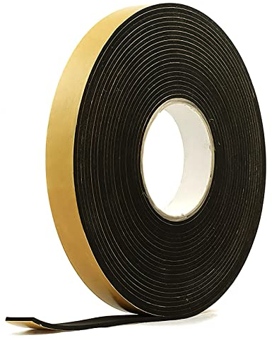 Joint d'étanchéité auto-adhésif pour portes et fenêtres – Anti-bruit, imperméable, anti-poussière, idéal pour fenêtres et portes en bois, plastique et aluminium (20mm x 3mm x 10m)
