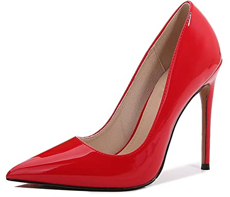 YFZHF Dam högklackat Spetsad tå Stiletto Heel Pumps Party Smart Office Arbetsskor Klänning 12 cm High Heels Pumps