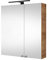 Planetmöbel Spiegelschrank mit LED Beleuchtung 60cm Gold Eiche