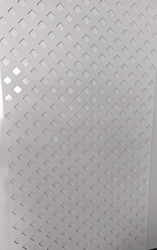 laserkris Dekoratives Sichtschutzgitter für Heizkörper, 3 mm dicke MDF-Platte (1200 mm x 620 mm), D3F-Muster (6 mm dick, MDF, grundiert)