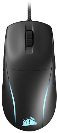 Corsair M75 Wired RGB Lightweight FPS Gaming Mouse - 26.000 DPI - Swappable Side Buttons - PC - Black