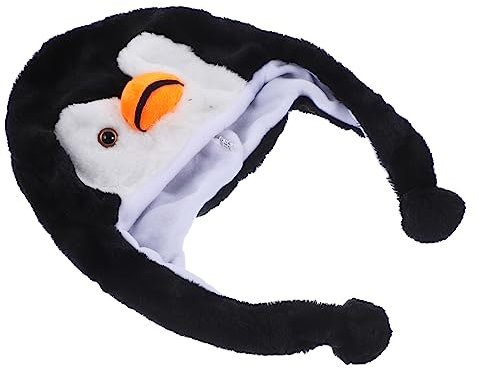 ANDRESLAD üsch Tiermütze Pinguin Für Und Erwachsene Lustige Kapuze Mit Ohren Für Winter Cosplay Und Karneval Weicher Und Warmer Hut Im Cartoon Stil