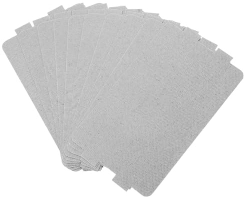 Didiseaon Plaques de Mica Isolantes Accessoires Découpables pour Réparation 10pcs Feuille Résistante la Chaleur en Papier Mica Argenté pour Four à Micro-ondes