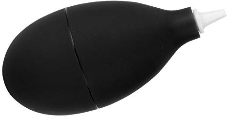 ZDETGU Staubgebläse-Pumpen-Reinigungswerkzeug, Leistungsstarkes Präzisions-Luftgebläse für die Reinigung von Kameraobjektiven, Uhren, Telefonen, Tastaturen, Silikon, Schwarz, Blau, 9,5 (Black)