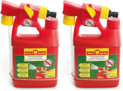 WOLF Garten Lm 100 B Plus Eisenchelat, Rot (Packung mit 2)