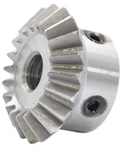 1 stk 90° 1-modul 15T/20T/25T/30T Kugghjul, Hål 5/6/8/10/12 mm, 1:1 Rak Kegelrättning Pinion för CNC-utrustning(1 Module 25T Bore 10mm)