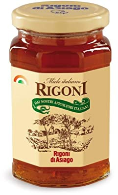 6x Rigoni di Asiago Miele Italiano Honig Einmachglas 400g 100% Italienisches Produkt Italienische Imkers Bienenstockprodukte