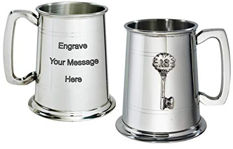 Wentworth Pewter 18th Birthday Tankard (with Engraving)