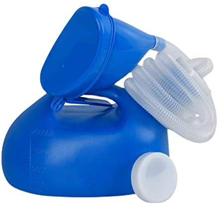 YNGJUENCP Unisex Topty-mit Deckel Und Trichter Tragbare Pee-flasche Für Männer Und Frauen 2000ml Große Kapazität Männliche Weibliche Wiederverwendbare Urinale Not-urin-sammlung Für Home Camping Autore