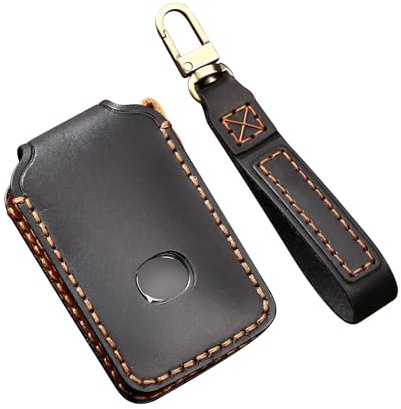 ontto Autoschlüssel Hülle Cover Passt für Mazda 3 Alexa CX-4 CX-5 MX5 CX-8 CX-9 CX-30 CX30 2019-2021?Zubeh?r Leder Schlüsselbox Schlüsselhülle Schlüsselanhänger Schlüssel Schutz Etui 3 Tasten-Schwarz