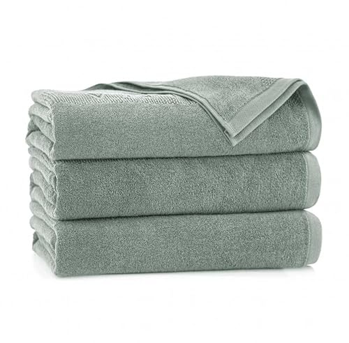 ZWOLTEX - Saunahandtuch Baumwolle Badetuch Groß 100x180cm Sauna, Saunatuch Damen Herren, Sauna Handtuch Männer, 100% Bio-Baumwolle, Sauna Tuch - Saunatücher Grau
