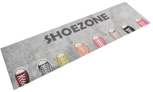 vidaXL Tappeto da Cucina Lavabile Zona Scarpe 45x150 cm Velluto