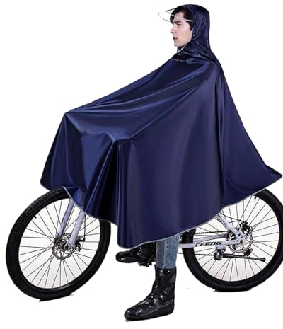 QMAHA Regenponcho - Wasserdicht Regencape mit Kapuze für Damen und Herren