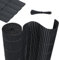 HENGMEI Recinzione frangivista in polivinilcloruro (PVC) per giardino, impermeabile, con fascette per cavi, lamelle rinforzate, per la privacy, opaca, in PVC, 180 x 500 cm, antracite