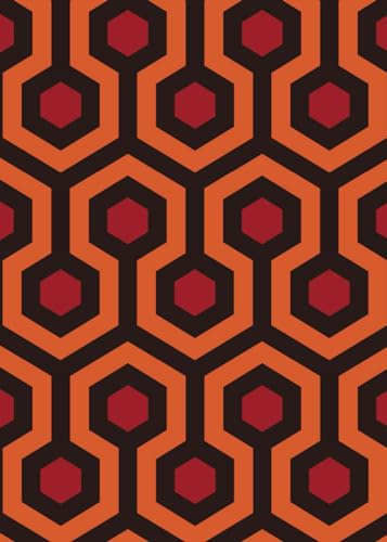 5 x 7 Horror Hotel Carpet Pattern Matte Softcover Journal | 75 Lined Numbered Pages | Horror Movie Merch | Classic Horror Notebook