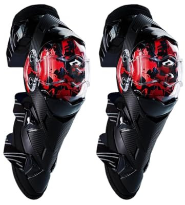 Coderas de protección para motocross, rodilleras para motocicleta, protección de rodilleras, protección para motocross, protector K09-negro y rojo, talla única