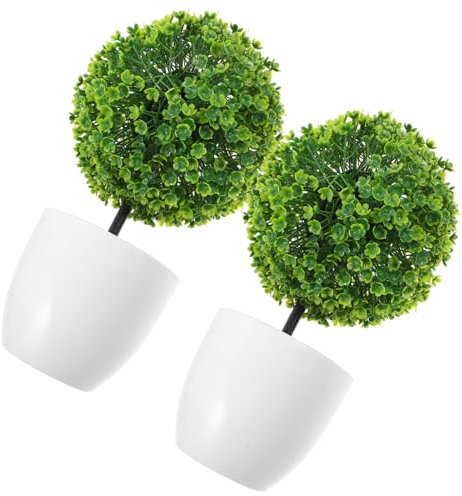 WATIIFUFU 4stücke Künstliche Pflanzenkugel Simulierte Bonsai-Dekoration Kunststoff Für Büro Und Garten Blütenkugeln Für Stilvolle Inneneinrichtung