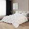 The White Stone Piumino Invernale 180 x 200 cm da 400 gr | Morbida e Calda Imbottitura in Ovatta Soft | Piumone Trapuntato in Microfibra Anallergica Bianca | Piumino Letto Una Piazza e Mezza