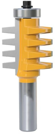 Turodeuo Finger Joint Router Bit,Finger Glue Joint Router Bit for Woodworking,Finger Joint Bit,Joinery Router Bit 1/4inch Shank