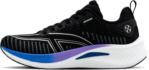 Hundred Sprint Pace, Zapatilla Deportiva Hombre, Negro/Azul/Violeta, 42 EU