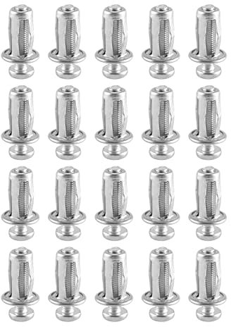 Asuinxurr 20 StüCk M5X25 Schraube Mutter Auto Metall Schraube BlüTen Blatt Muttern mit Schraube für Hohle Wand Haut