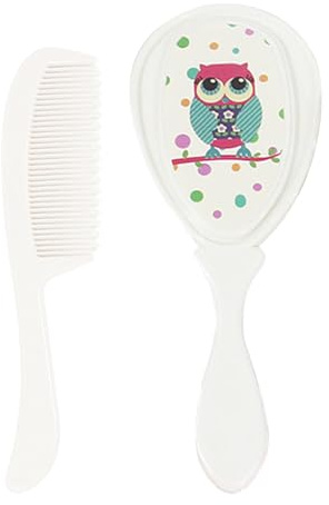 Kinderkamm und Pinsel, Kinderbürste und Kamm-Set - Borsten-Haarbürste für weiche Borsten - Massage Dusche Kopfhaut Kinderpflege Produkte p