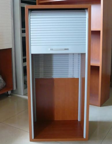 Persianas para armarios Kit de puertas enrollables para gabinetes con riel, persiana tensora blanca - Panel de repuesto retráctil para autocaravanas, cocinas, armarios, compartimentos(70x115cm)