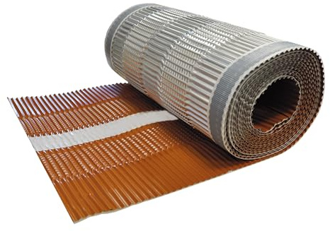 Green-Fast Alu-Rollfirst 310mm x 5m in der Farbe: Braun - Atmungsaktiv, Dachfirst Rolle für Ziegel & Pfannen, Universell Anpassbar, UV-Beständig, Lüftungsband Firstrolle & Wetterfest